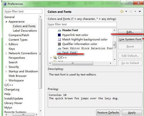 eclipse设置字体大小的操作步骤
