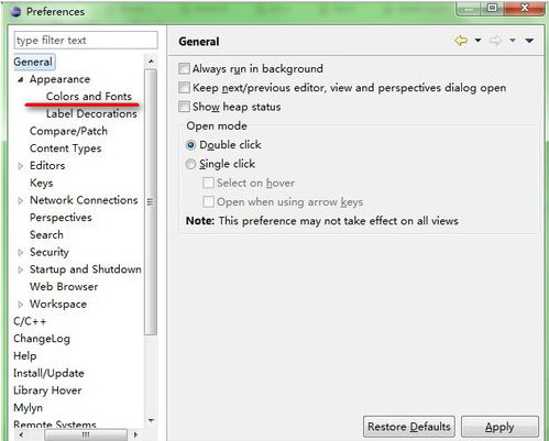 eclipse设置字体大小的操作步骤