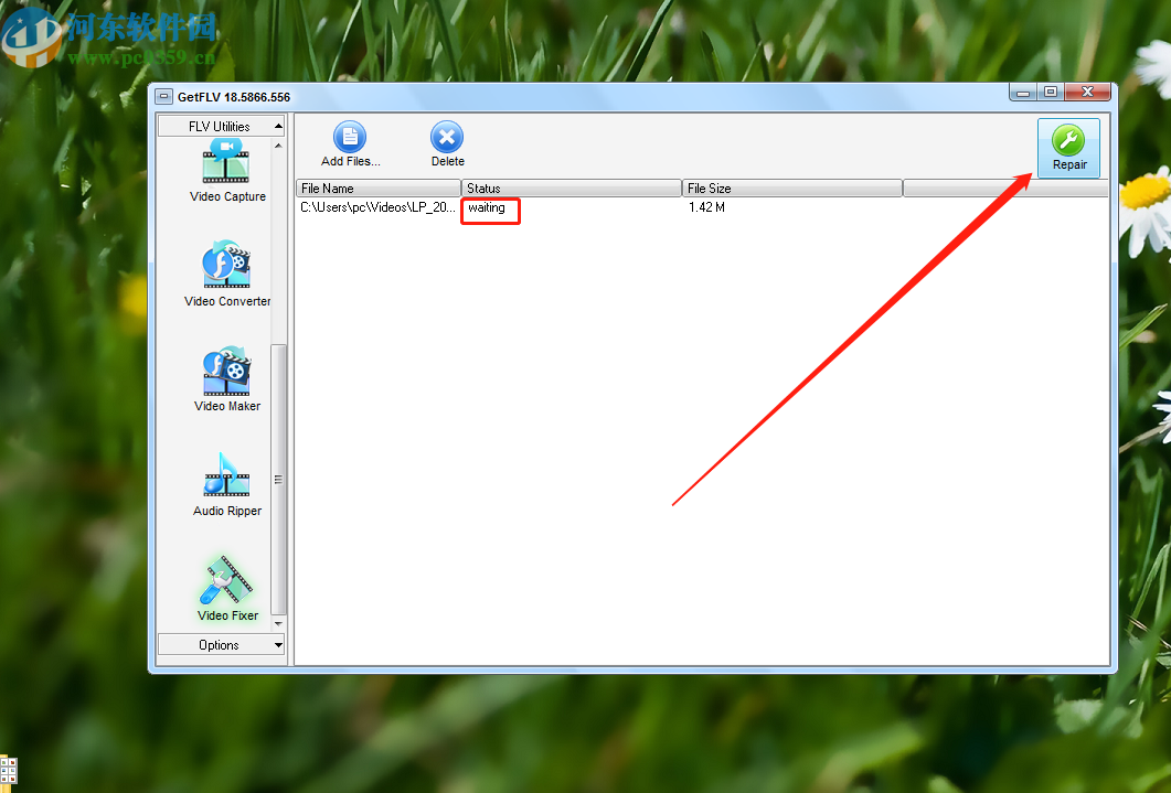 使用GetFLV Pro修复flv视频的方法步骤