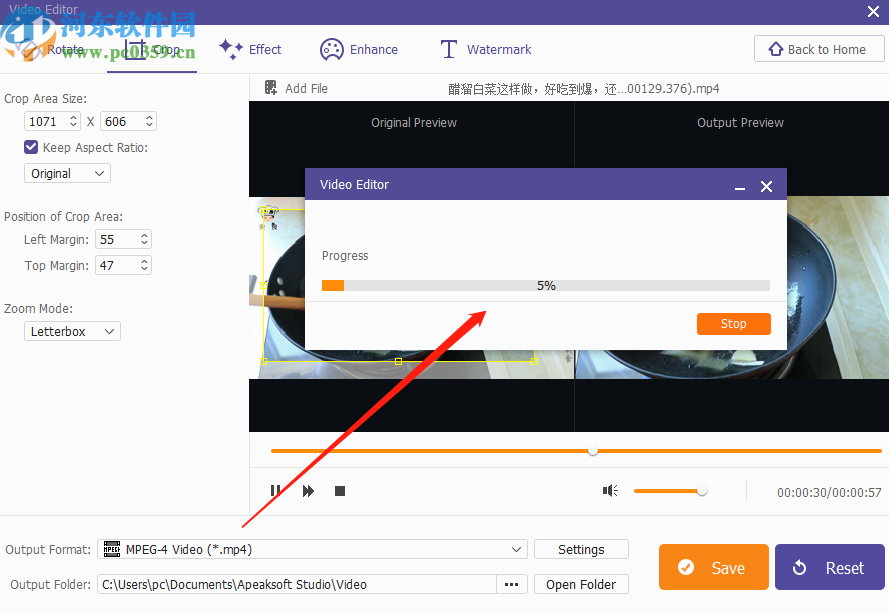 Apeaksoft Studio Video Editor裁剪视频尺寸的方法步骤
