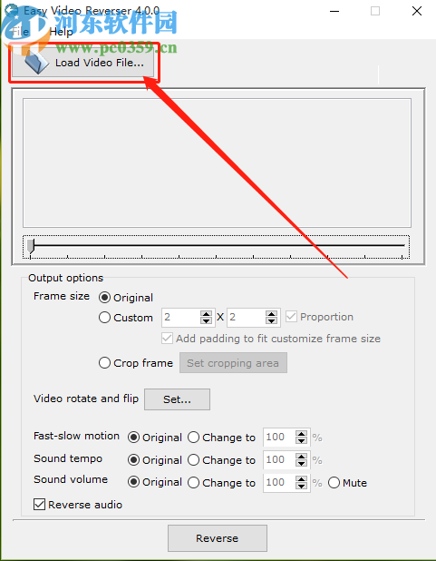 使用Easy Video Reverser倒放视频的方法