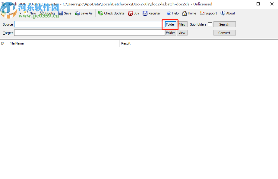 Batch DOC TO XLS Converter将doc转换成xls的方法步骤