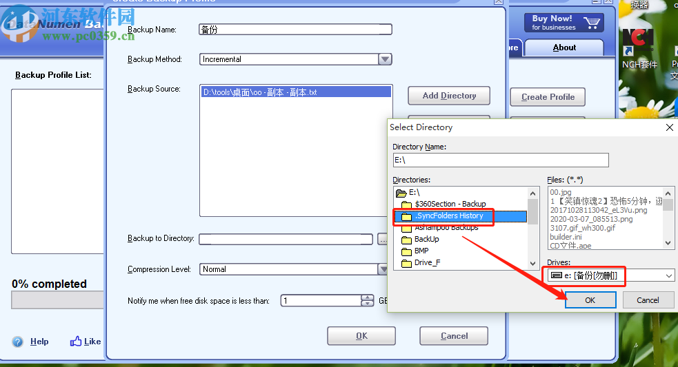 DataNumen Backup备份电脑文件的方法