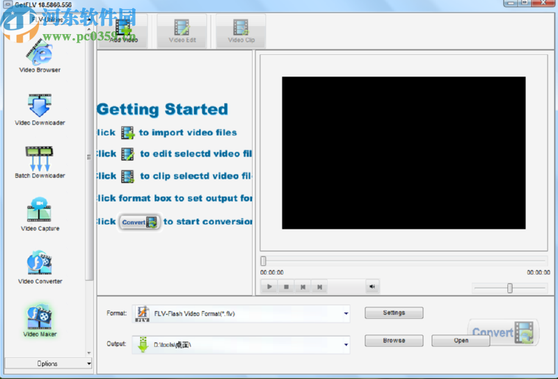 GetFLV Pro给视频添加水印的方法步骤