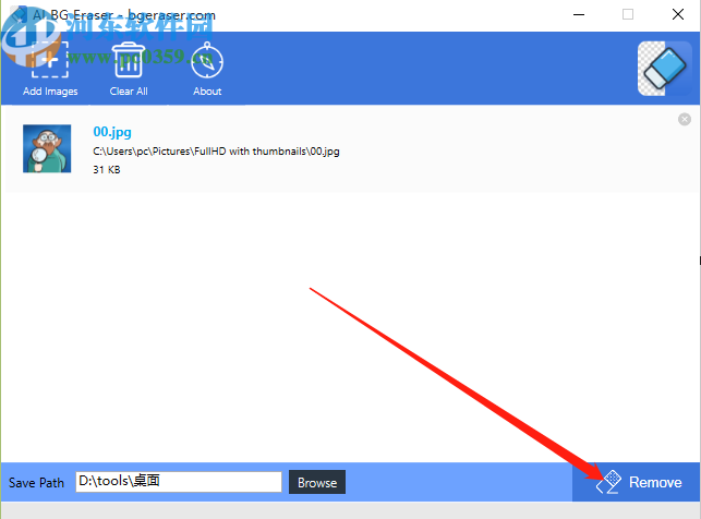 使用AI BG Eraser快速抠图的操作方法