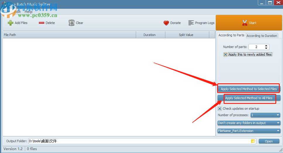 使用Free Batch Music Splitter分割音频文件的操作方法