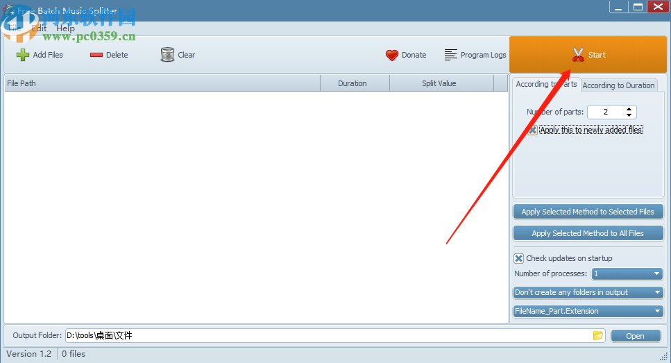 使用Free Batch Music Splitter分割音频文件的操作方法