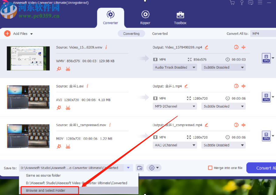 Aiseesoft Video Converter Ultimate批量转换MP4视频的方法