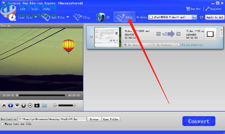 Amazing Any Blu ray Ripper给视频添加水印的方法步骤