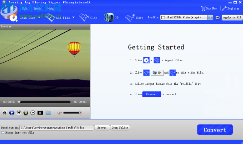 Amazing Any Blu ray Ripper给视频添加水印的方法步骤