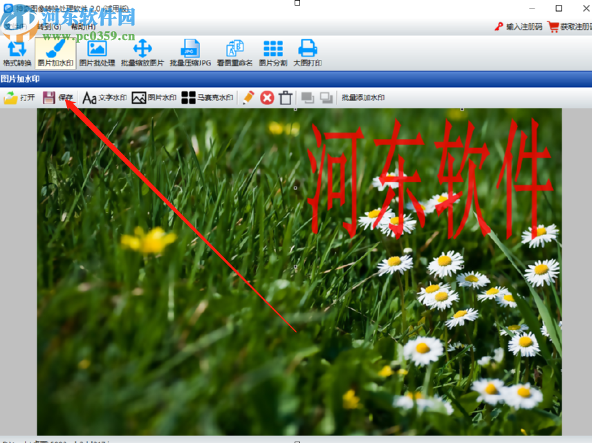 神奇图像处理软件给图片添加水印的操作方法