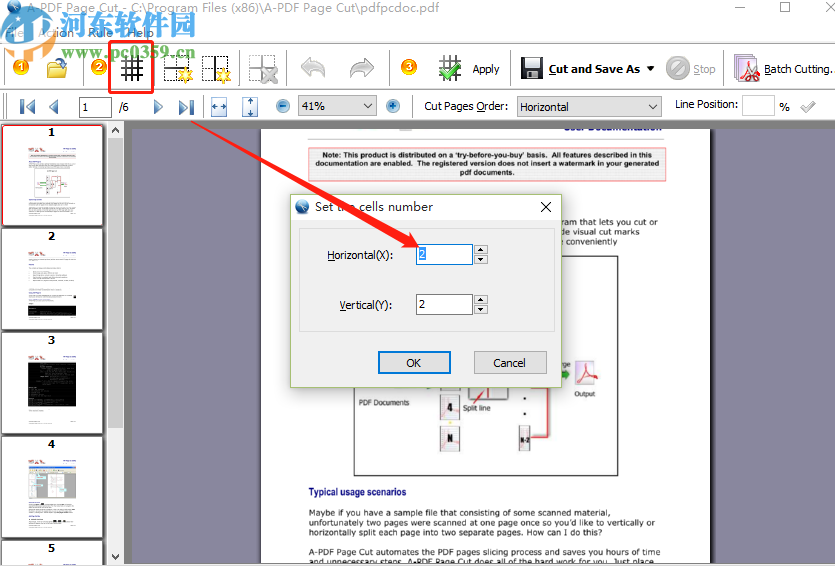 使用A-PDF Page Cut切割PDF文件的方法步骤