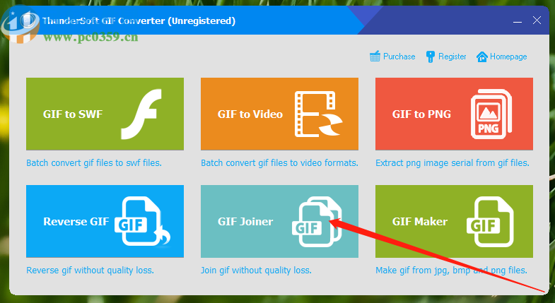 ThunderSoft GIF Converter合并GIF文件的操作方法