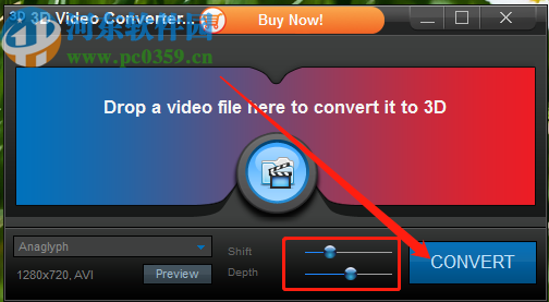 3D Video Converter将AVI视频转换成3D效果的方法
