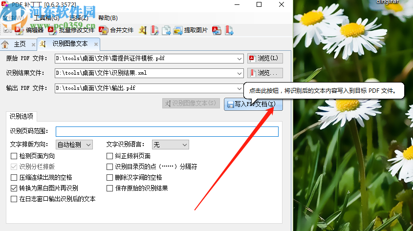 PDF补丁丁识别图像文本功能的使用方法