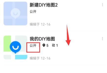 高德diy地图是否是公开的详情