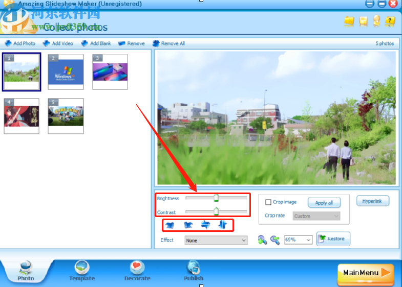 Amazing Slideshow Maker制作幻灯片的方法