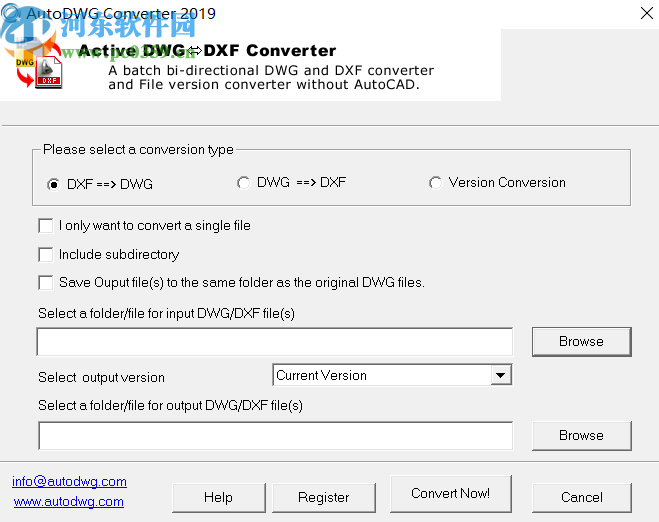 AutoDWG DWG DXF Converter将dwg转换成dxf格式的方法