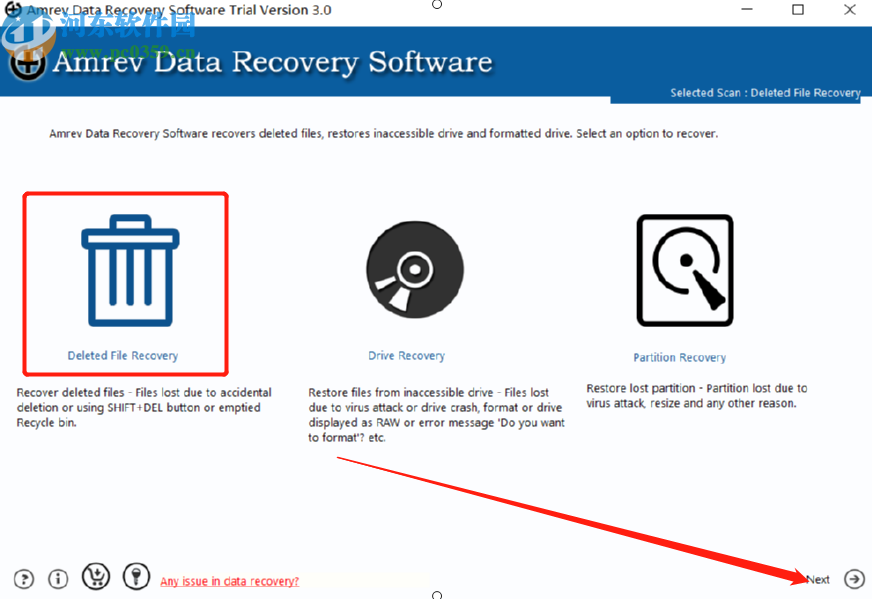 Amrev Data Recovery恢复删除文件的方法