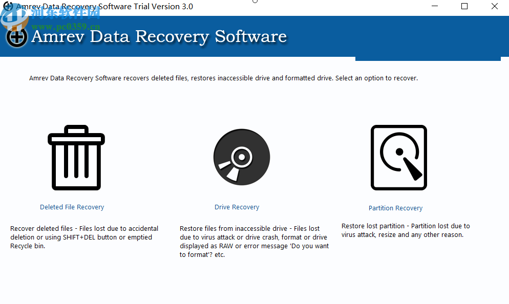 Amrev Data Recovery恢复删除文件的方法