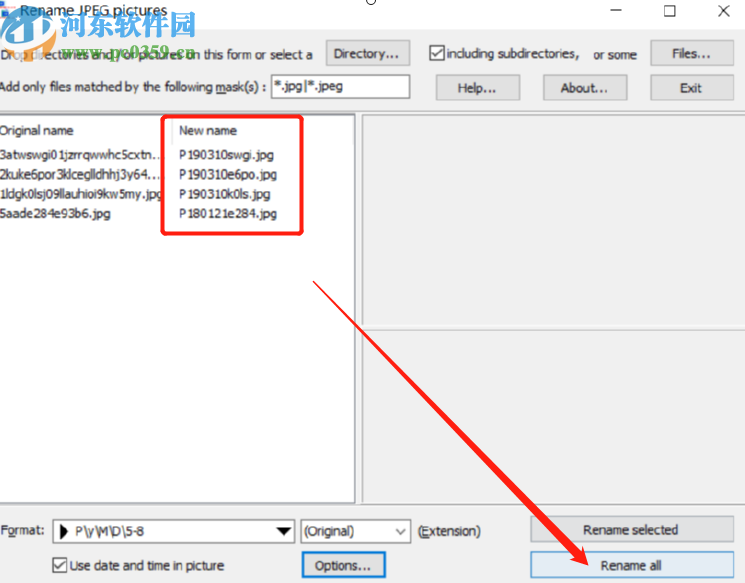Rename JPEG Pictures批量重命名文件的方法