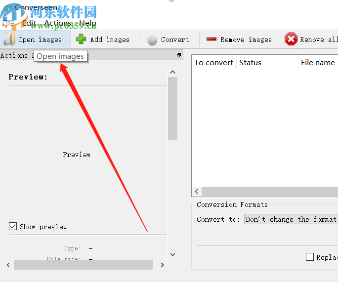 Converseen批量将JPG转换成PNG的方法