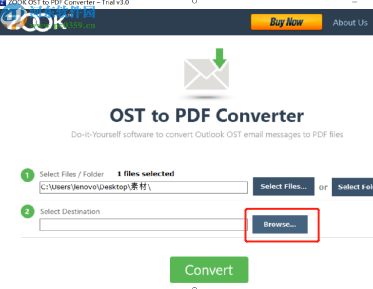 ZOOK OST to PDF Converter将OST文件转换成PDF文件的方法