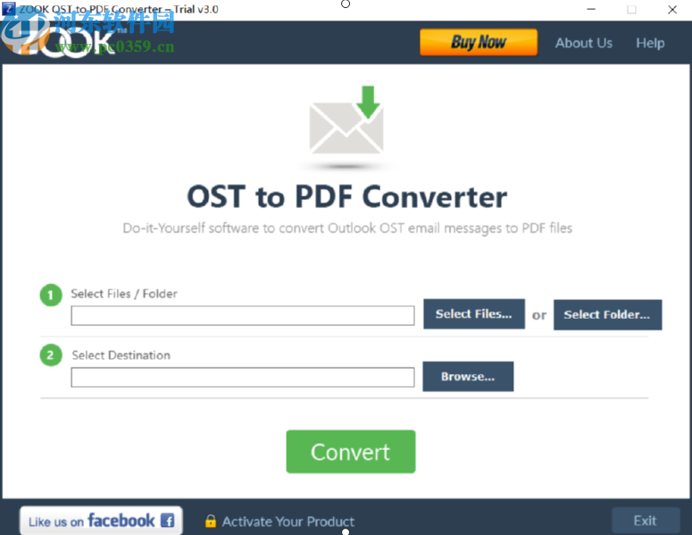 ZOOK OST to PDF Converter将OST文件转换成PDF文件的方法