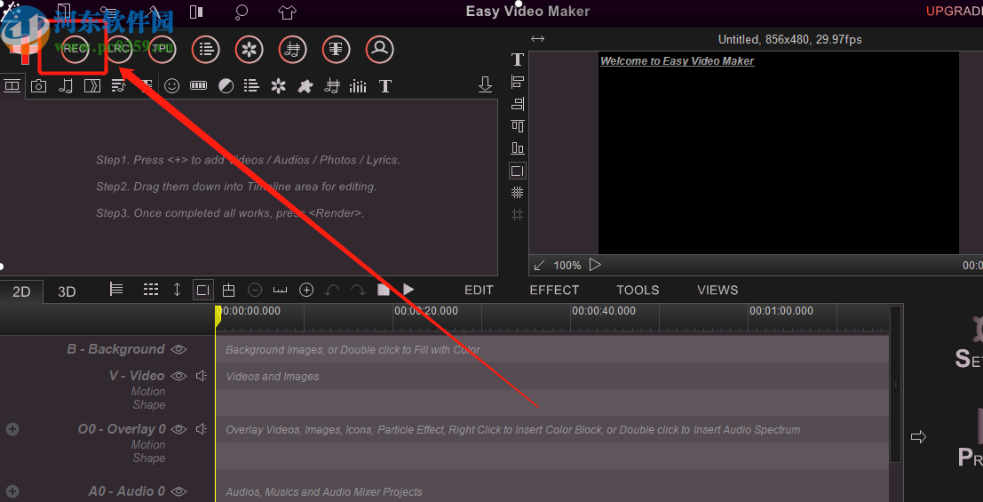 Easy Video Maker录制电脑屏幕的方法