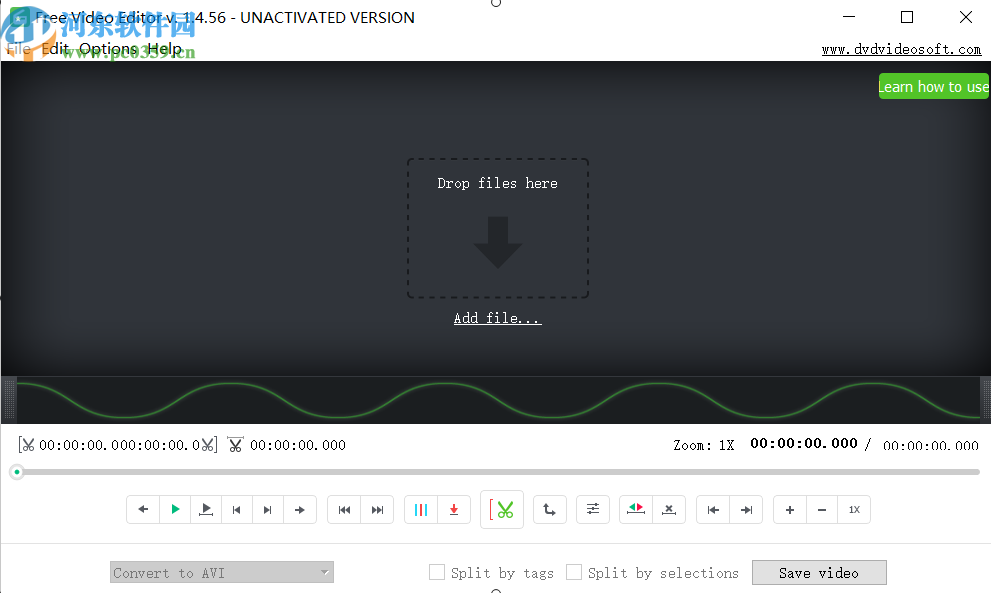 使用Free Video Editor剪切视频文件的方法