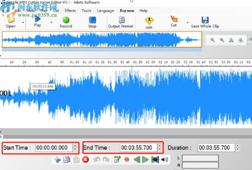 Simple MP3 Cutter Joiner Editor分割音频文件的方法