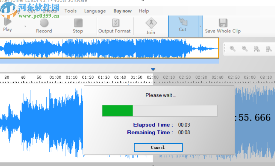 Simple MP3 Cutter Joiner Editor分割音频文件的方法