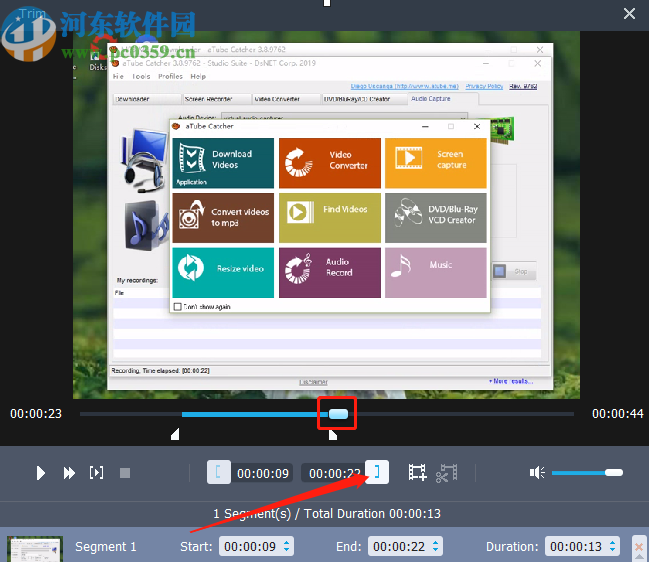 Aiseesoft Total Media Converter剪切视频文件的方法