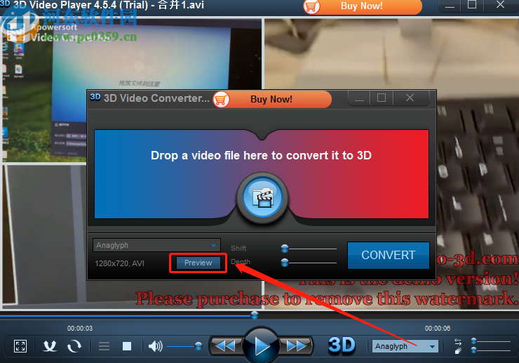 3D Video Converter将2D视频转换成3D视频的方法