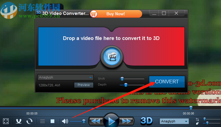 3D Video Converter将2D视频转换成3D视频的方法