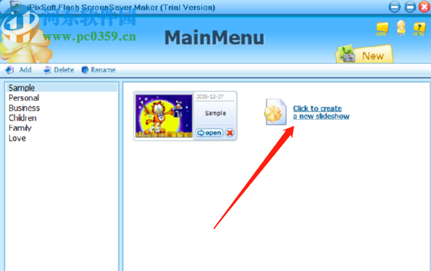 iPixSoft flash ScreenSaver Maker制作图片相册的方法