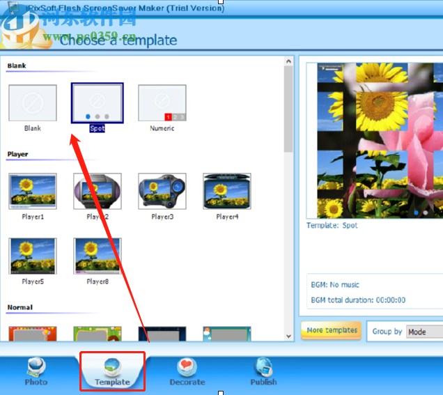 iPixSoft flash ScreenSaver Maker制作图片相册的方法