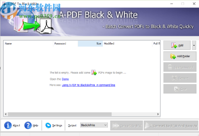 A-PDF To Black-White将PDF文件转换成黑白效果的方法