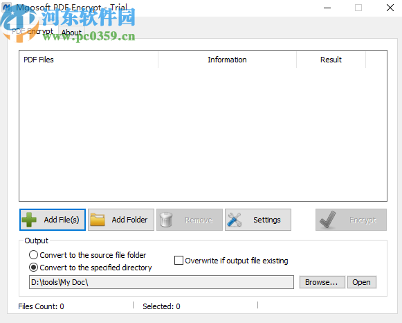 Mgosoft PDF Encrypt加密PDF文档的方法