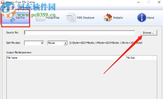 使用Weeny Free File Cutter分割文件操作方法