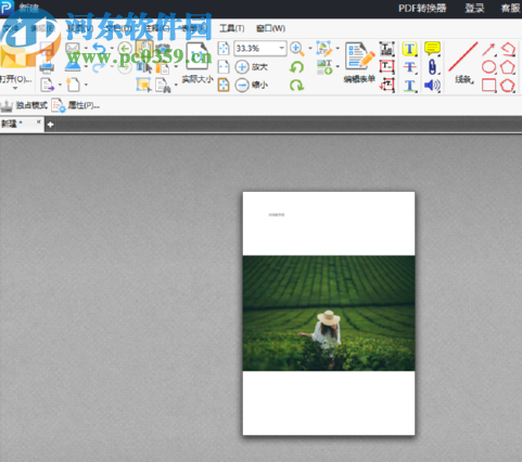 风云PDF编辑器设置图片背景的方法步骤