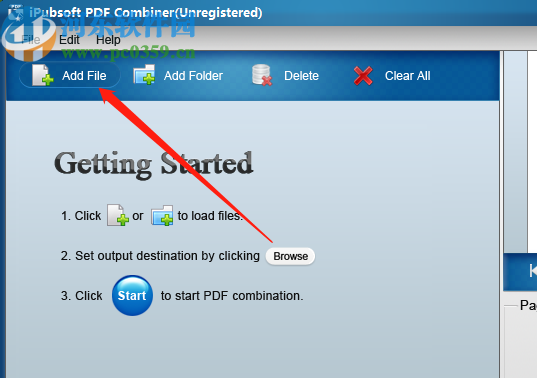 iPubsoft PDF Combiner合并多个PDF文件的方法