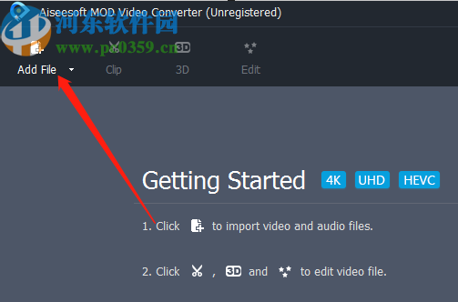 Aiseesoft MOD Video Converter将MP4转换成webm的方法