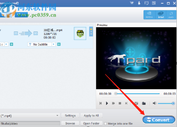 Tipard 4K UHD Converter将视频转换成3D视频格式的方法