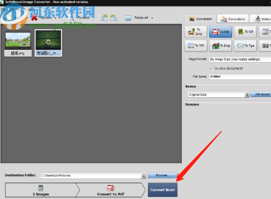 Soft4Boost Image Converter将图片转换成PDF格式的方法