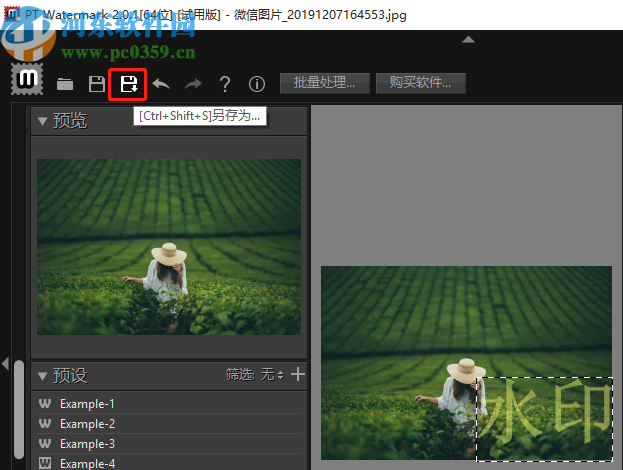 PT Watermark添加制作水印的方法步骤