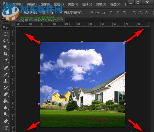 怎么用ps将图片背景换成蓝天白云