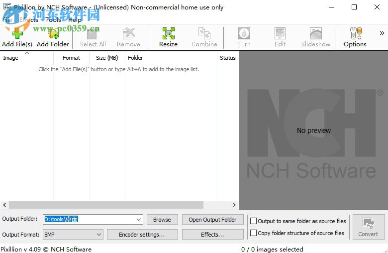 Pixillion Image Converter批量修改图片大小的方法