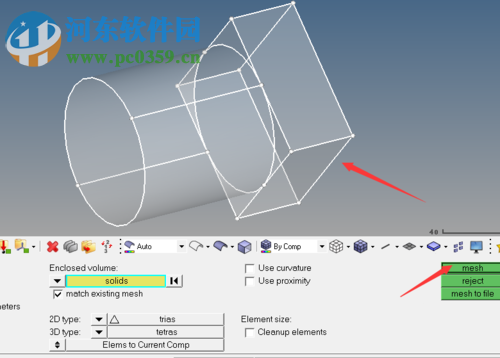 hypermesh创建四面体实体网络的方法