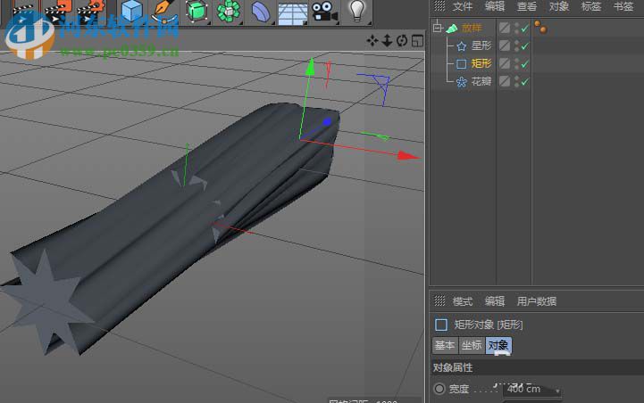 C4D生成器放样模型的方法